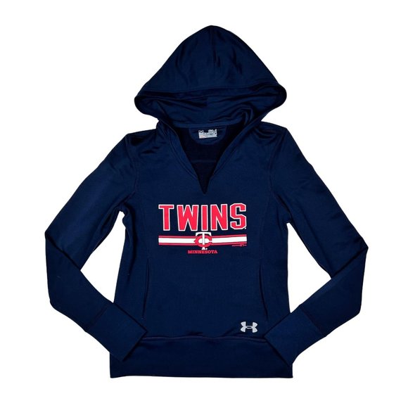 (Up To 50% Off SALE) Under Armour Twin Graphic Pullover Hoodie Top - Picture 1 of 4